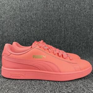 Puma Smash V2 Coral Hot Pink Mens Shoes Size 12